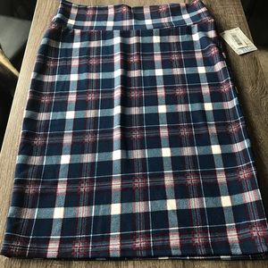 Plaid LuLaRoe Cassie XL